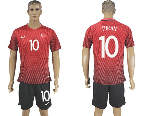 Turkey #10 Turan Home Soccer Country Jersey - Click Image to Close